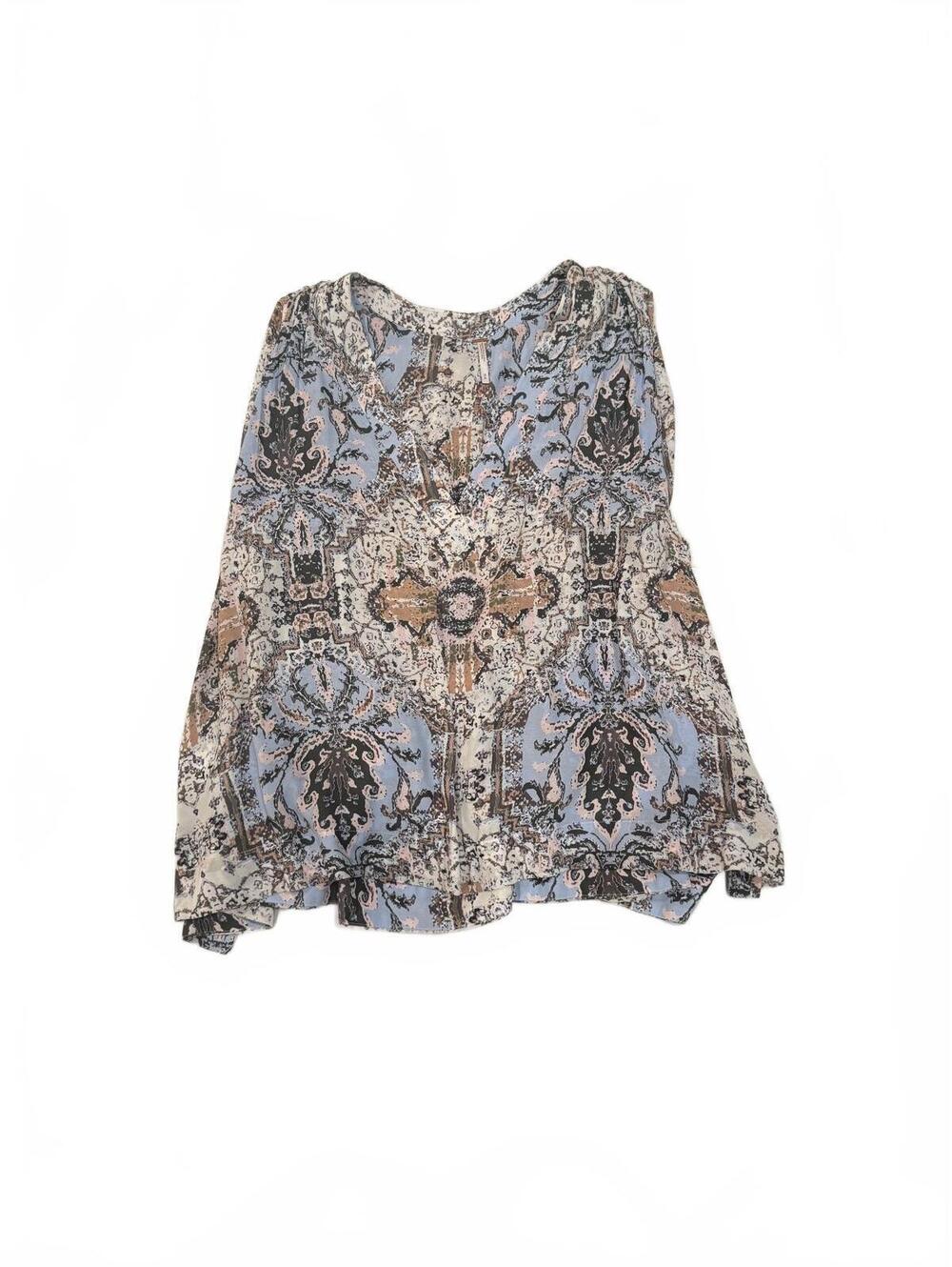 Free People Boho Paisley Print Sleeveless V-Neck Cami Tank Top Medium - Picture 3 of 9